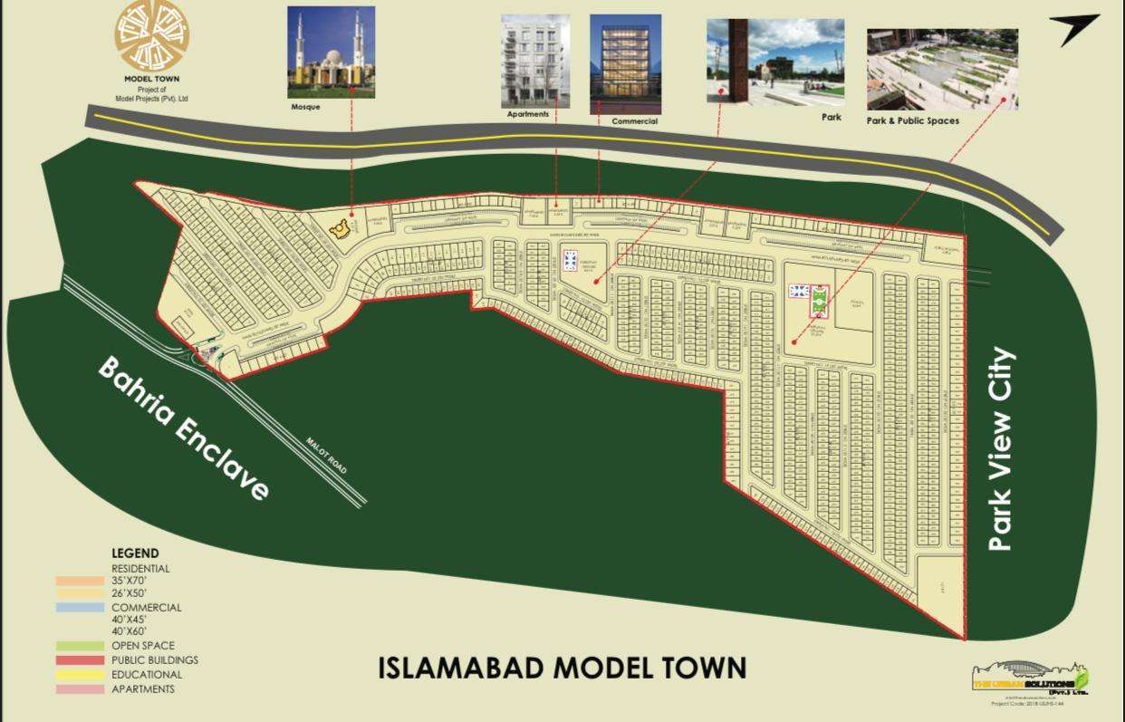Islamabad Model Town Map