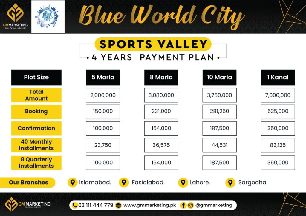 Sports Valley Payment Plan